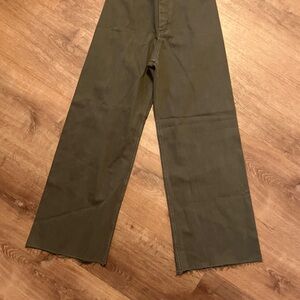 Olive Wide Leg Pants